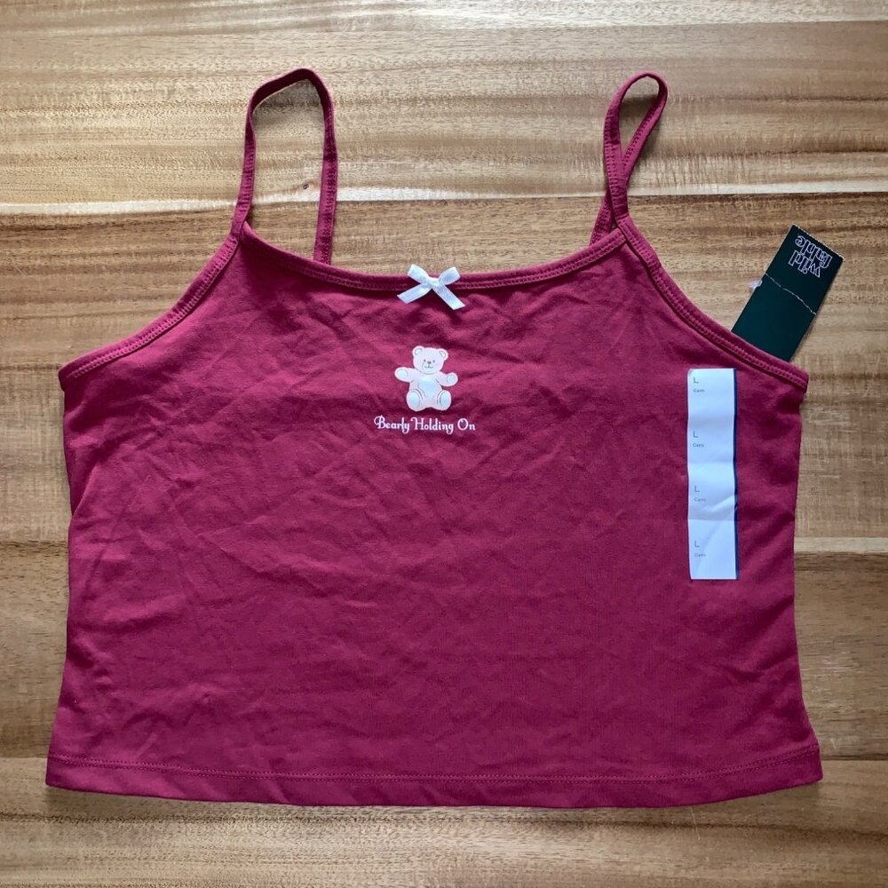 Wild Fable Junior Teens Set Of 2 Spaghetti Strap Summer Camisole Crop Tops Large - Picture 3 of 11